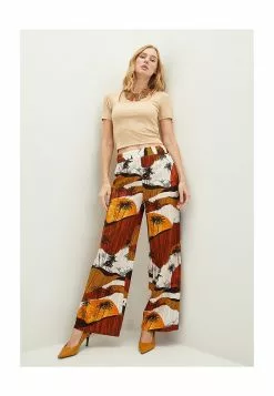 LC WAIKIKI Waist Patterned Viscose Women Trousers -LC WAIKIKI popular shop lc waikiki 2972 5616706 4