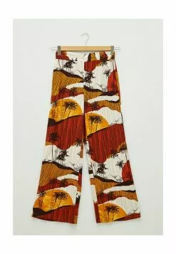 LC WAIKIKI Waist Patterned Viscose Women Trousers -LC WAIKIKI popular shop lc waikiki 2972 5616706 5