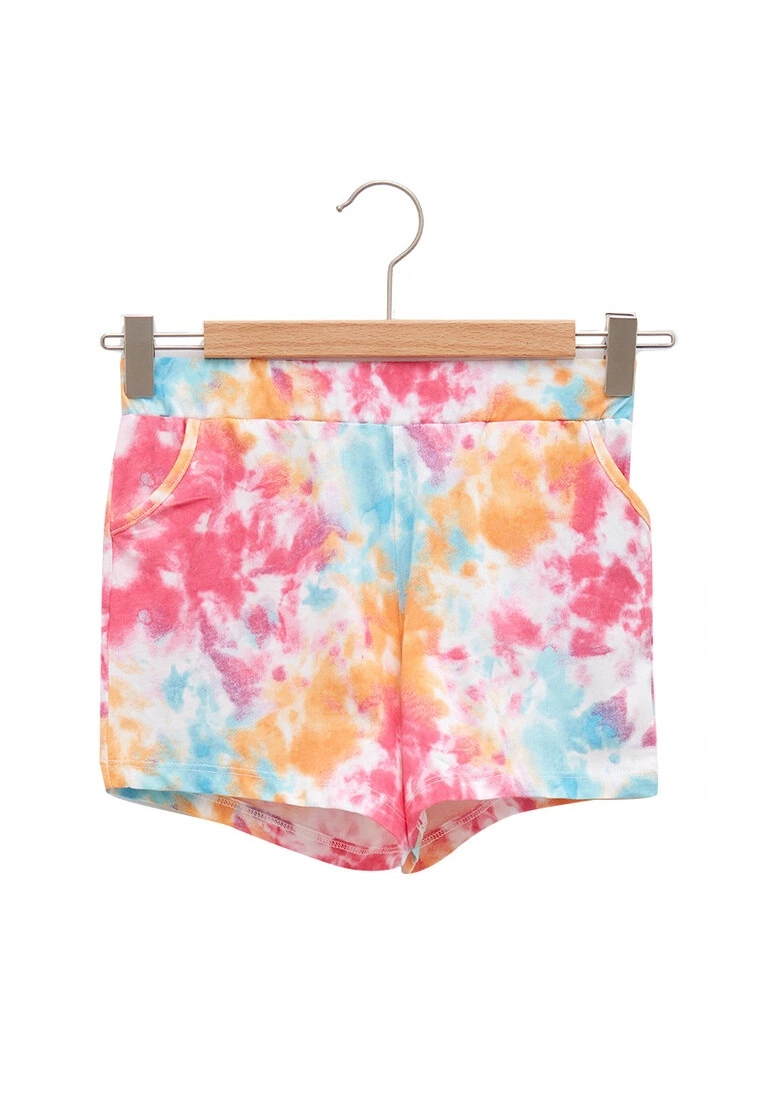 LC WAIKIKI Elastic Waist Batik Patterned Girl's Shorts 3 LC WAIKIKI Elastic Waist Batik Patterned Girl's Shorts