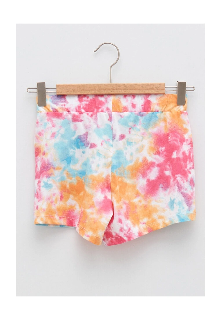 LC WAIKIKI Elastic Waist Batik Patterned Girl's Shorts 4 LC WAIKIKI Elastic Waist Batik Patterned Girl's Shorts - Image 2