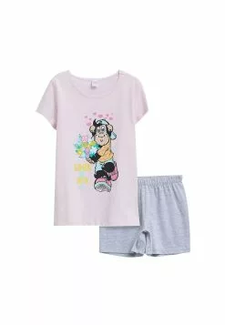 LC WAIKIKI Nostalgic Monkey Girl Shorts Pajamas Set