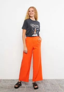 LC WAIKIKI Crew Neck Printed Short Sleeve Cotton Women's T-Shirt -LC WAIKIKI popular shop lc waikiki 3059 0387626 3