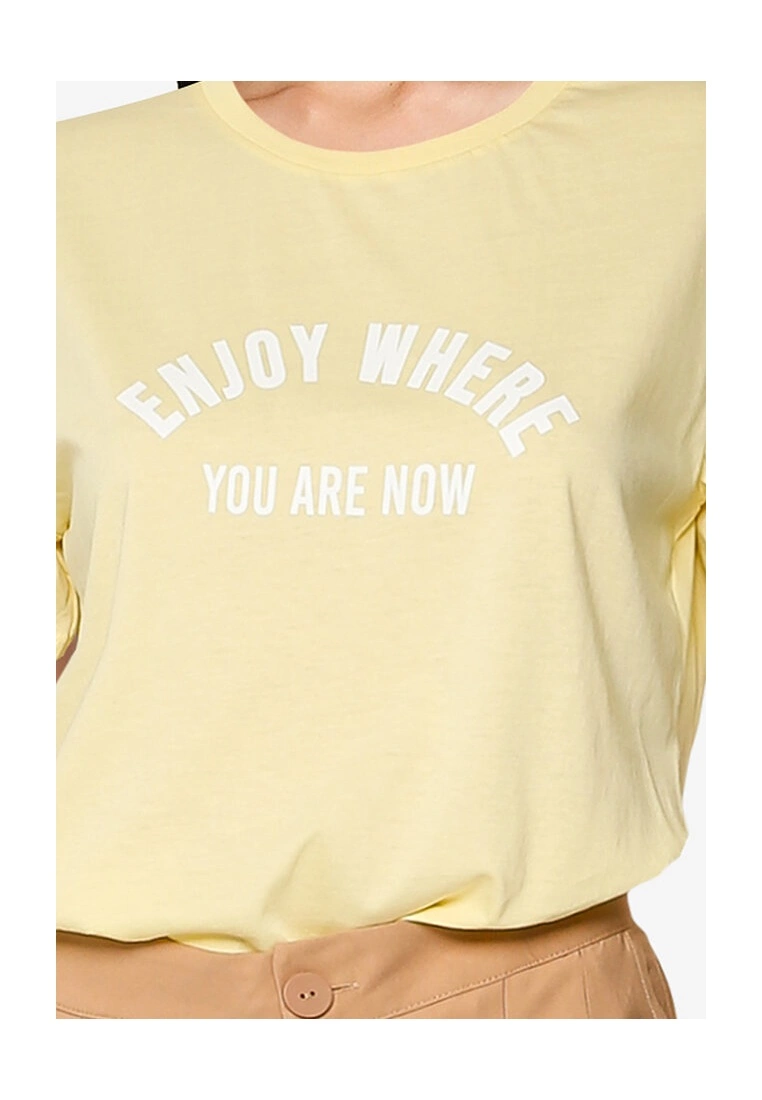 LC WAIKIKI Letter Printed Cotton Women's T-Shirt 5 LC WAIKIKI Letter Printed Cotton Women's T-Shirt - Image 3