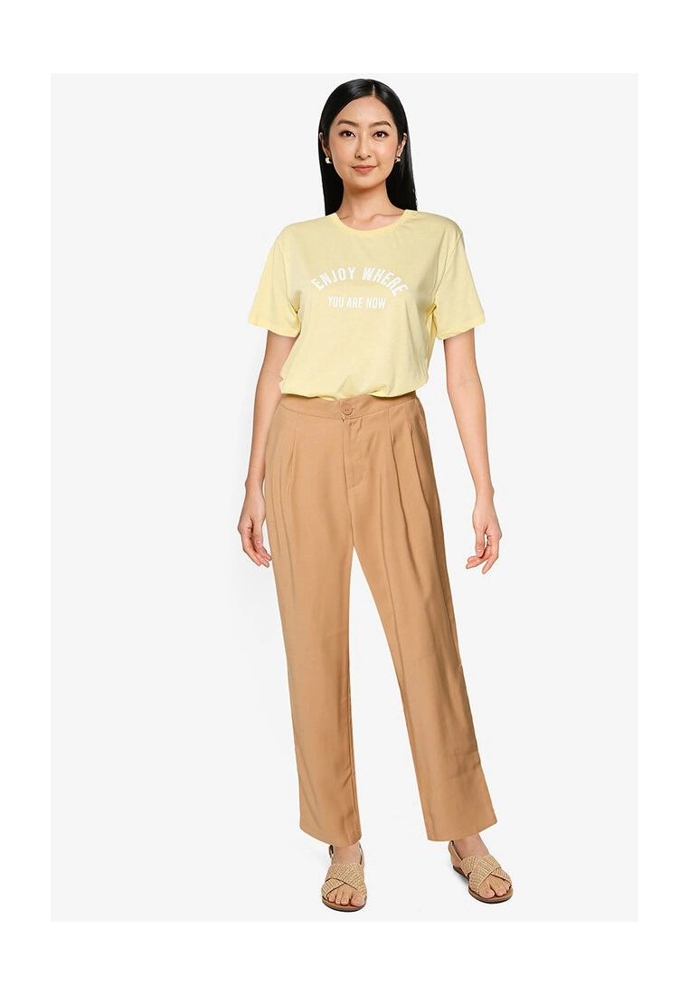 LC WAIKIKI Letter Printed Cotton Women's T-Shirt 6 LC WAIKIKI Letter Printed Cotton Women's T-Shirt - Image 4