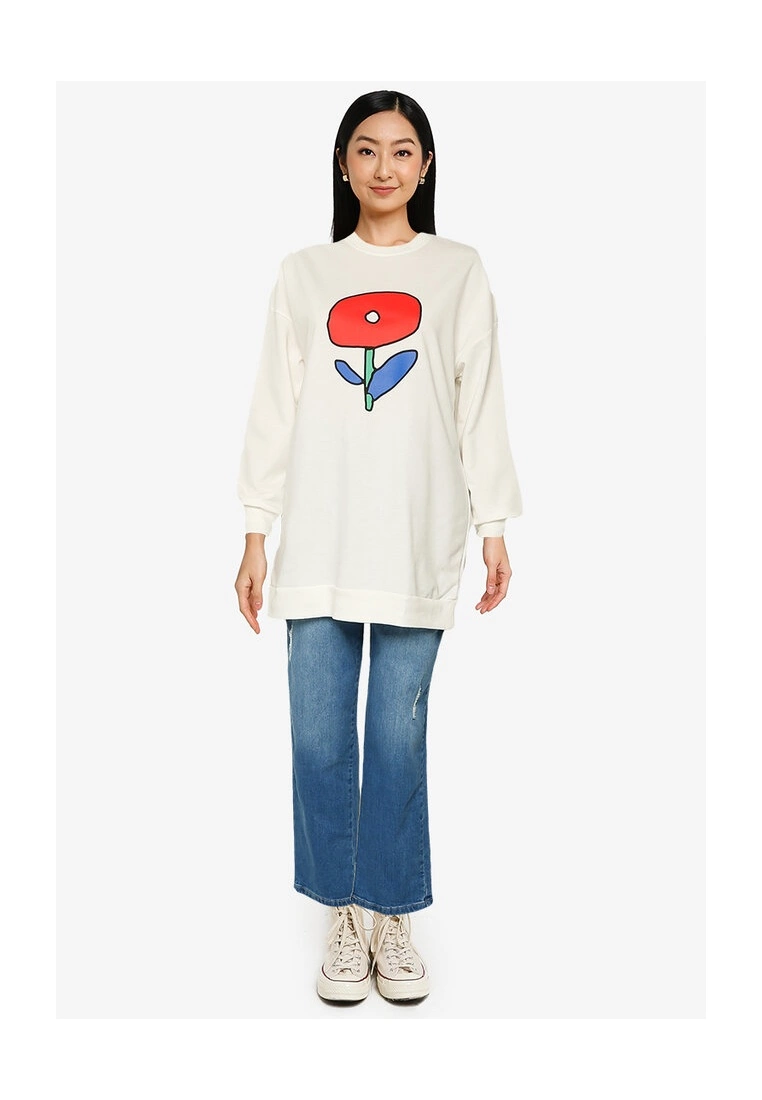 LC WAIKIKI Printed Long Sleeve Women's Tunic 6 LC WAIKIKI Printed Long Sleeve Women's Tunic - Image 4