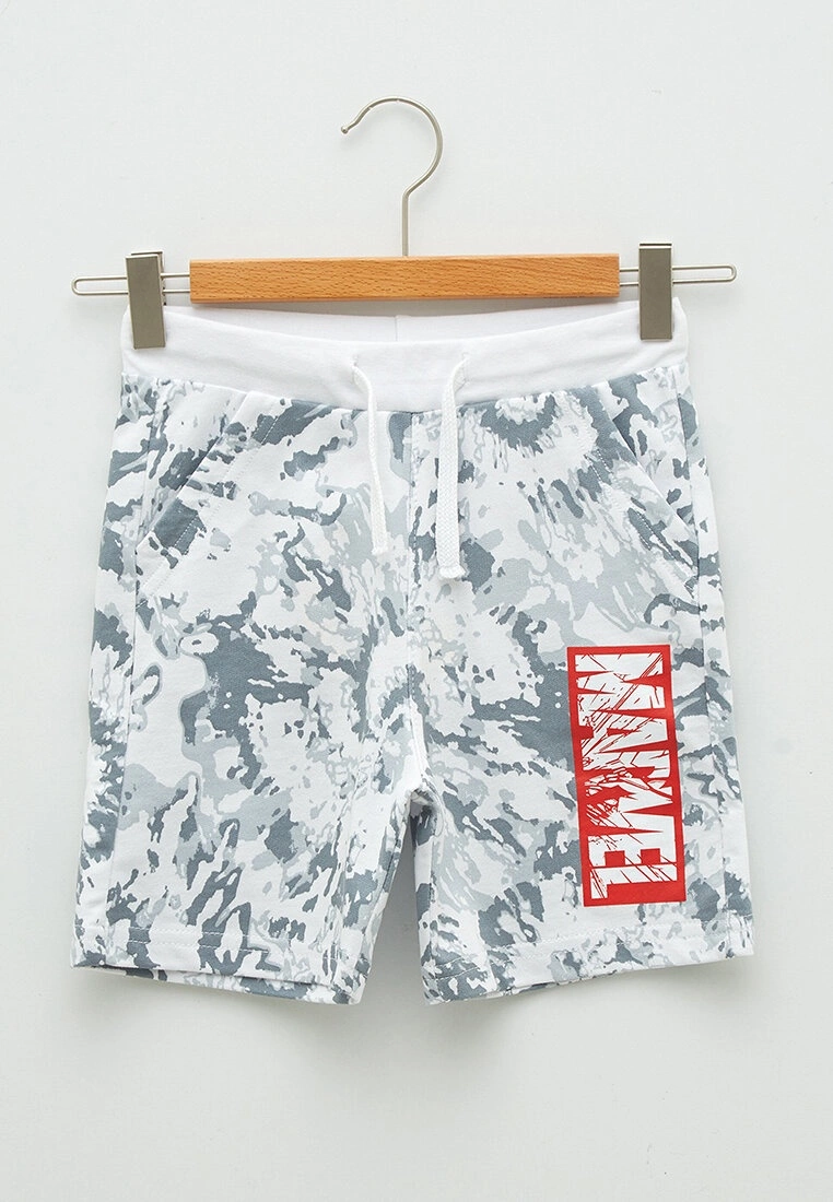 LC WAIKIKI Elastic Waist Marvel Print Boy Bermuda 3 LC WAIKIKI Elastic Waist Marvel Print Boy Bermuda