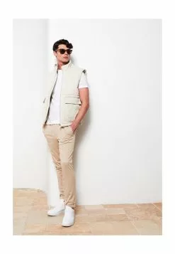 LC WAIKIKI Slim Fit Trousers With Tie Waist -LC WAIKIKI popular shop lc waikiki 3366 3415226 4