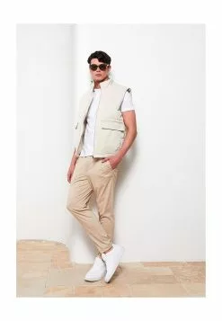 LC WAIKIKI Slim Fit Trousers With Tie Waist -LC WAIKIKI popular shop lc waikiki 3367 3415226 5