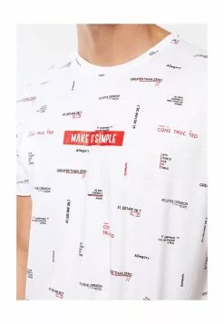 LC WAIKIKI Printed Combed Cotton T-Shirt -LC WAIKIKI popular shop lc waikiki 3428 8763226 3