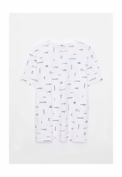 LC WAIKIKI Printed Combed Cotton T-Shirt -LC WAIKIKI popular shop lc waikiki 3429 8763226 5