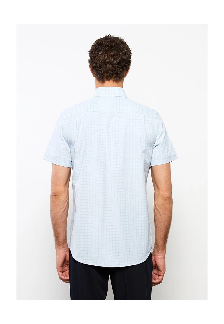 LC WAIKIKI Regular Fit Plaid Dobby Men's Shirt 4 LC WAIKIKI Regular Fit Plaid Dobby Men's Shirt - Image 2