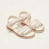 LC WAIKIKI Printed Velcro Girls' Sandals