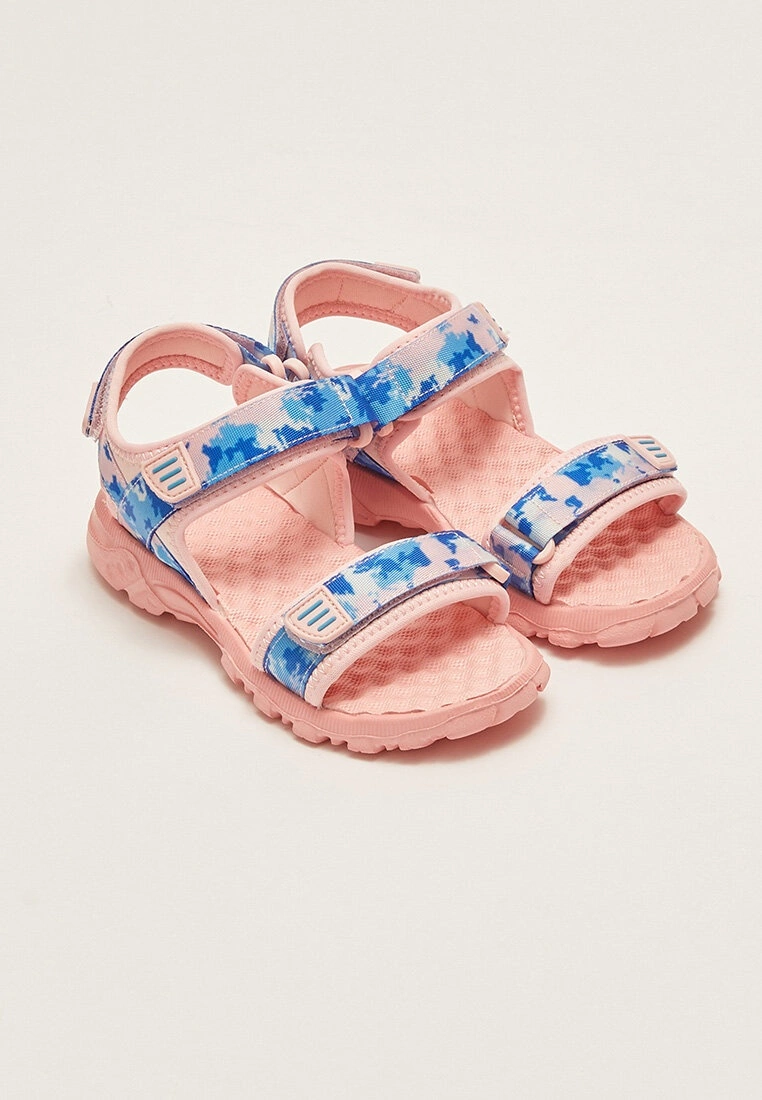 LC WAIKIKI Double Band Patterned Hook And Loop Girls' Sandals 3 LC WAIKIKI Double Band Patterned Hook And Loop Girls' Sandals