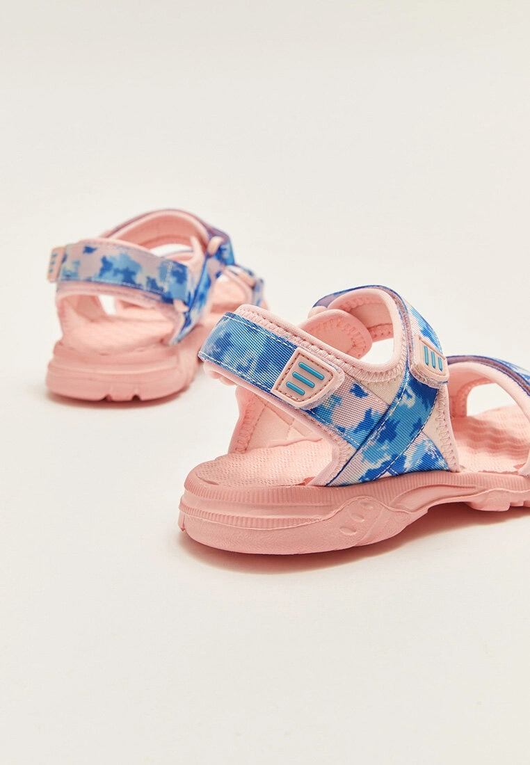 LC WAIKIKI Double Band Patterned Hook And Loop Girls' Sandals 5 LC WAIKIKI Double Band Patterned Hook And Loop Girls' Sandals - Image 3
