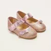 LC WAIKIKI Glittery Bow Detailed Velcro Fastening Baby Girl Flats -LC WAIKIKI popular shop lc waikiki 3553 9505236 1