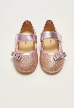 LC WAIKIKI Glittery Bow Detailed Velcro Fastening Baby Girl Flats -LC WAIKIKI popular shop lc waikiki 3553 9505236 3