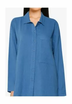 LC WAIKIKI Straight Cotton Oversize Women Shirt -LC WAIKIKI popular shop lc waikiki 3555 6081216 3