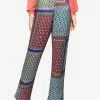 LC WAIKIKI Elastic Waist Patterned Women's Trousers -LC WAIKIKI popular shop lc waikiki 3604 6981216 1