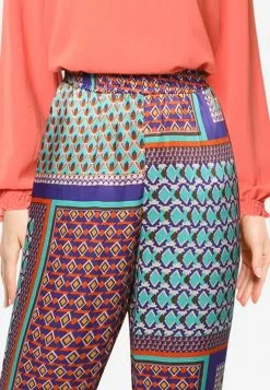 LC WAIKIKI Elastic Waist Patterned Women's Trousers -LC WAIKIKI popular shop lc waikiki 3604 6981216 3