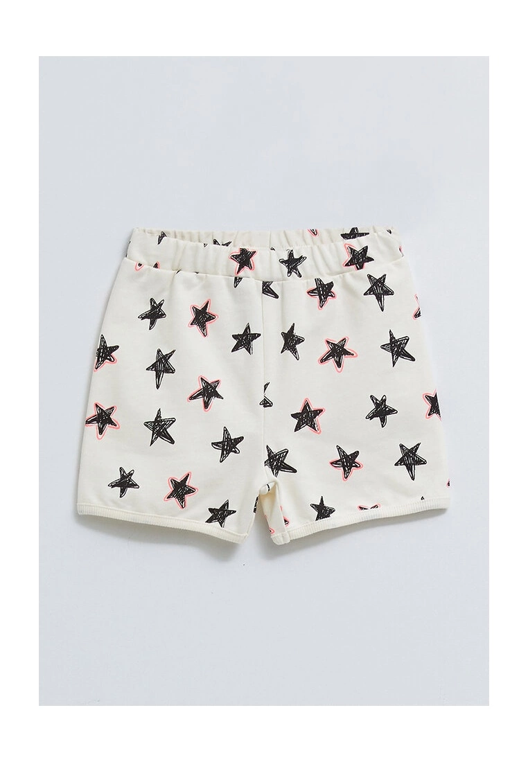 LC WAIKIKI Crew Neck Short Sleeve Printed Baby Girl T-Shirt And Shorts 2-Piece Set 5 LC WAIKIKI Crew Neck Short Sleeve Printed Baby Girl T-Shirt And Shorts 2-Piece Set - Image 3