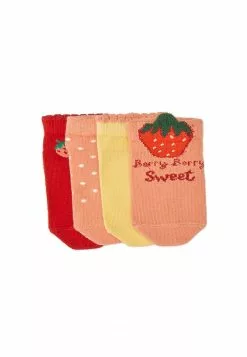 LC WAIKIKI Printed Baby Girl Booties Socks 4-Pack