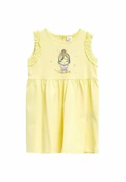LC WAIKIKI Crew Neck Printed Cotton Baby Girl Dress