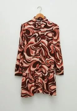 LC WAIKIKI Shirt Neck Patterned Long Sleeve Viscose Women's Dress -LC WAIKIKI popular shop lc waikiki 3703 6971936 5