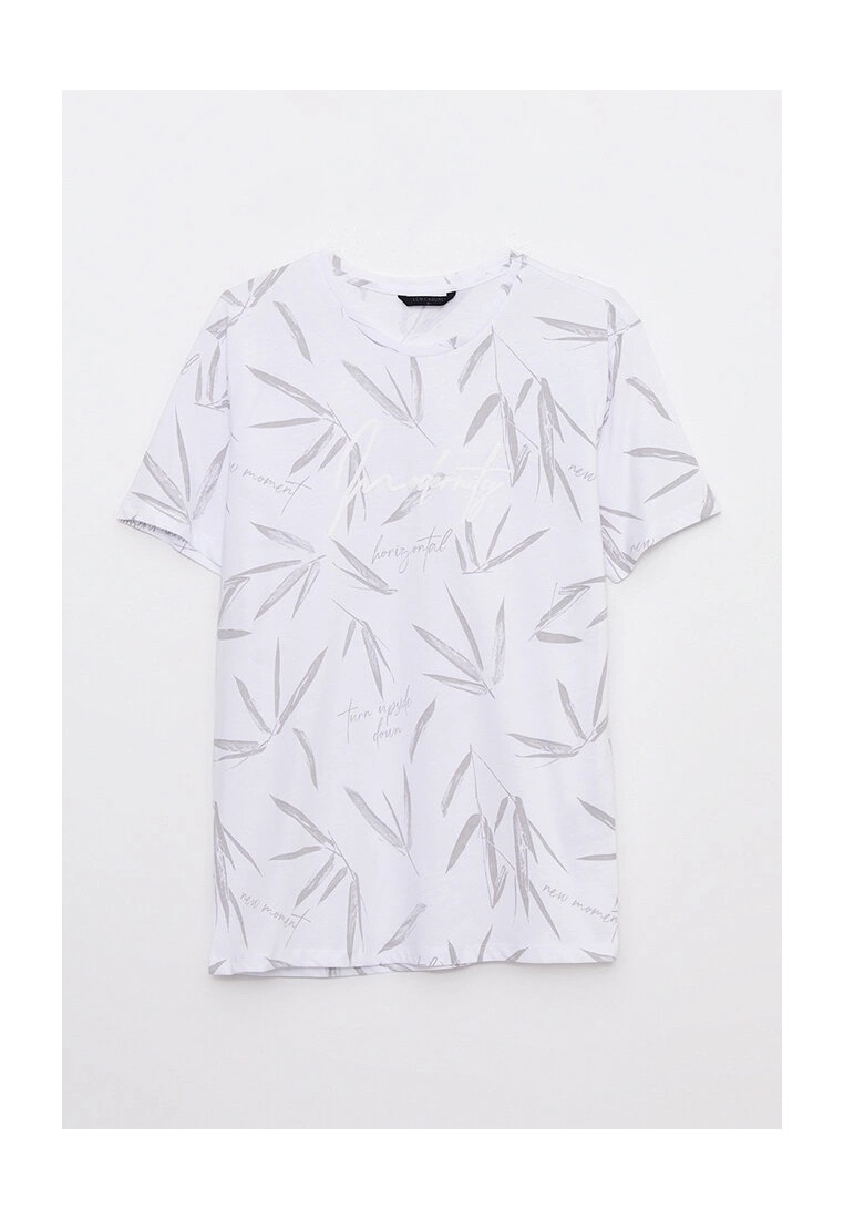 LC WAIKIKI Crew Neck Short Sleeve Patterned Combed Cotton Men's T-Shirt 7 LC WAIKIKI Crew Neck Short Sleeve Patterned Combed Cotton Men's T-Shirt - Image 5