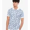 LC WAIKIKI Polo Neck Short Sleeve Patterned Piqué Men's T-Shirt