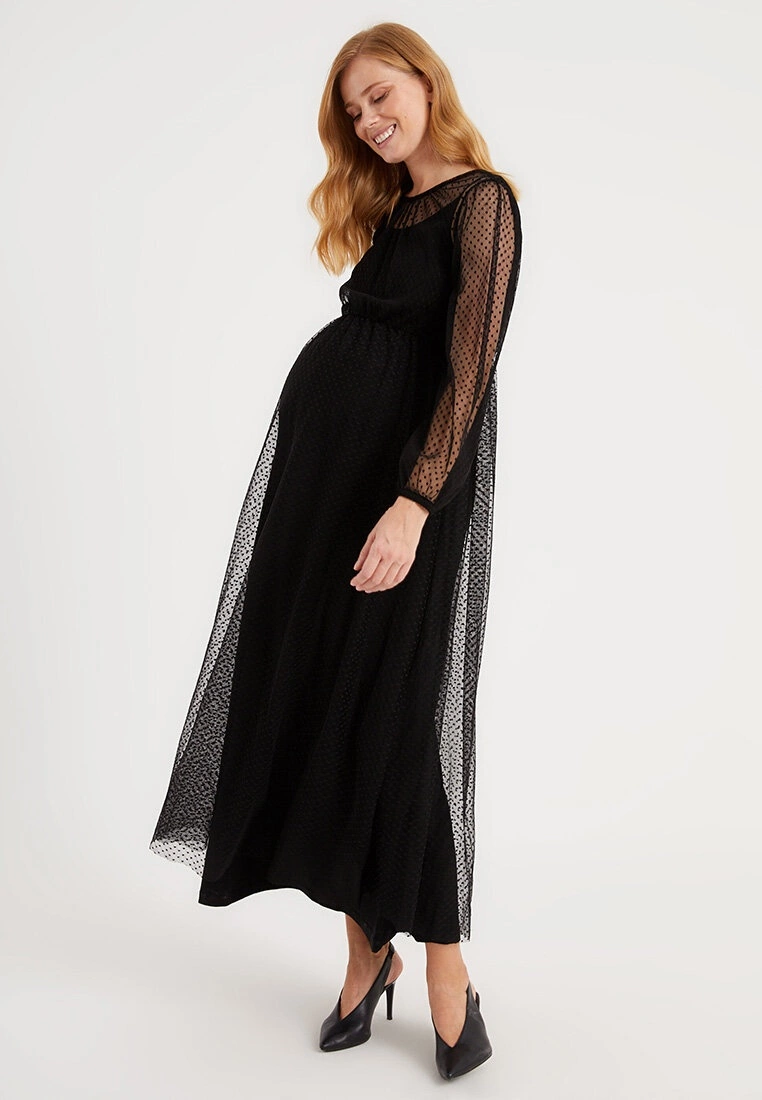 LC WAIKIKI Tulle Detailed Maternity Dress 3 LC WAIKIKI Tulle Detailed Maternity Dress