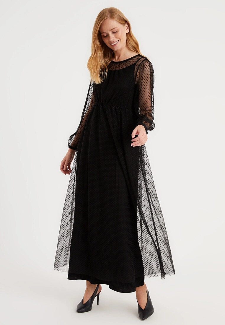 LC WAIKIKI Tulle Detailed Maternity Dress 4 LC WAIKIKI Tulle Detailed Maternity Dress - Image 2