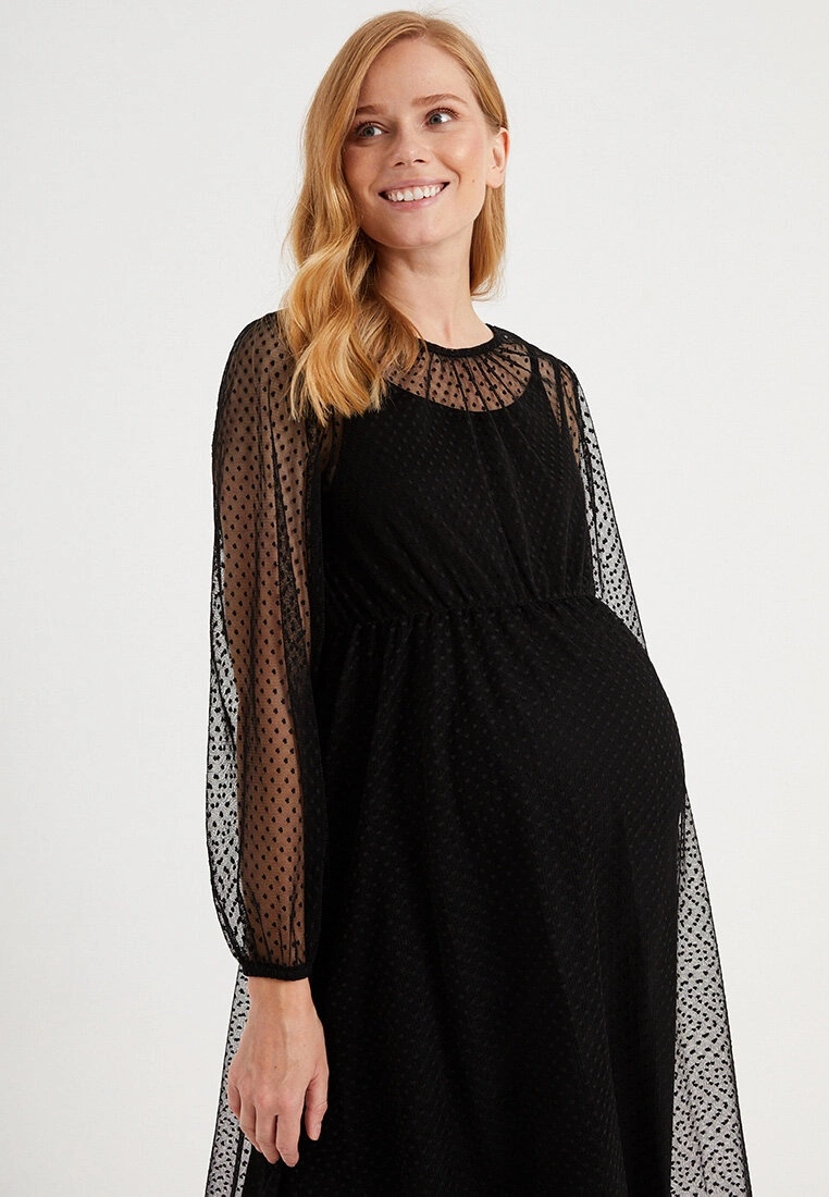 LC WAIKIKI Tulle Detailed Maternity Dress 5 LC WAIKIKI Tulle Detailed Maternity Dress - Image 3