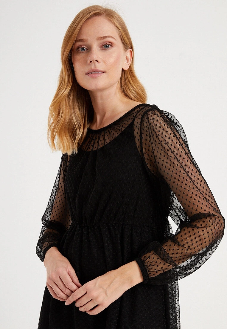 LC WAIKIKI Tulle Detailed Maternity Dress 7 LC WAIKIKI Tulle Detailed Maternity Dress - Image 5