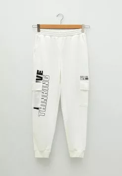 LC WAIKIKI Elastic Waist Text Printed Women's Jogger Sweatpants -LC WAIKIKI popular shop lc waikiki 3862 3502146 6