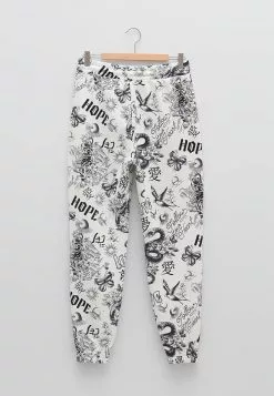 LC WAIKIKI Elastic Waist Printed Pocket Detailed Women's Jogger Sweatpants -LC WAIKIKI popular shop lc waikiki 3884 5564936 7