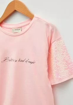 LC WAIKIKI Crew Neck Printed Short Sleeve Cotton Girl T-Shirt -LC WAIKIKI popular shop lc waikiki 3885 7164936 3