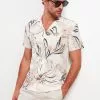 LC WAIKIKI Regular Fit Short Sleeve Patterned Men's Shirt -LC WAIKIKI popular shop lc waikiki 3896 0971936 1