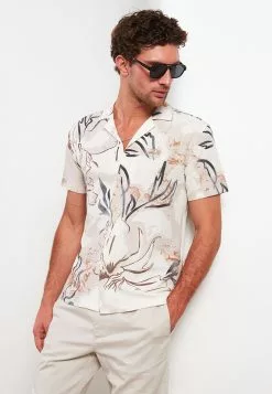 LC WAIKIKI Regular Fit Short Sleeve Patterned Men's Shirt