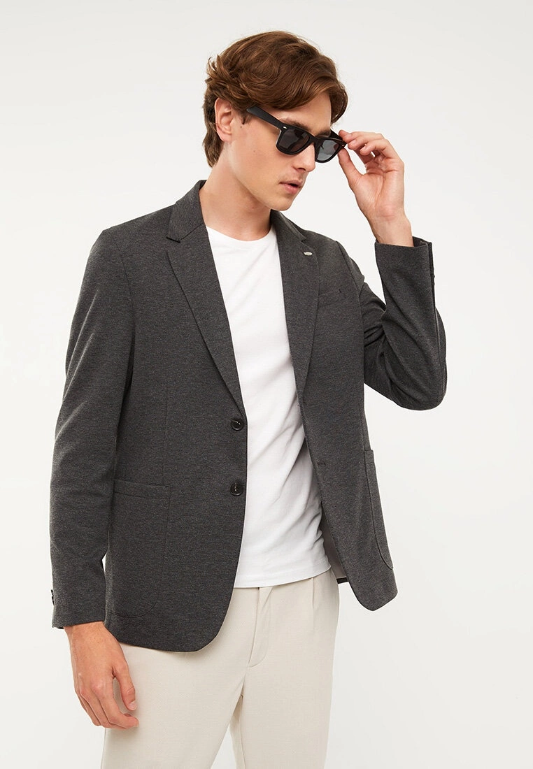 LC WAIKIKI Slim Fit Men's Blazer Jacket 4 LC WAIKIKI Slim Fit Men's Blazer Jacket - Image 2