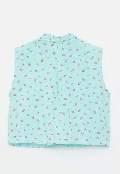 LC WAIKIKI Front Button Closure Patterned Sleeveless Poplin Women's Shirt -LC WAIKIKI popular shop lc waikiki 3904 5228236 7