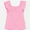LC WAIKIKI Boat Collar Short Sleeved Baby Girl T-Shirt