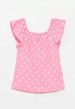 LC WAIKIKI Boat Collar Short Sleeved Baby Girl T-Shirt