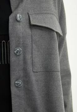 LC WAIKIKI Buttoned Regular Long Sleeve Gabardine Women's Shirt Jacket -LC WAIKIKI popular shop lc waikiki 3933 5042936 4