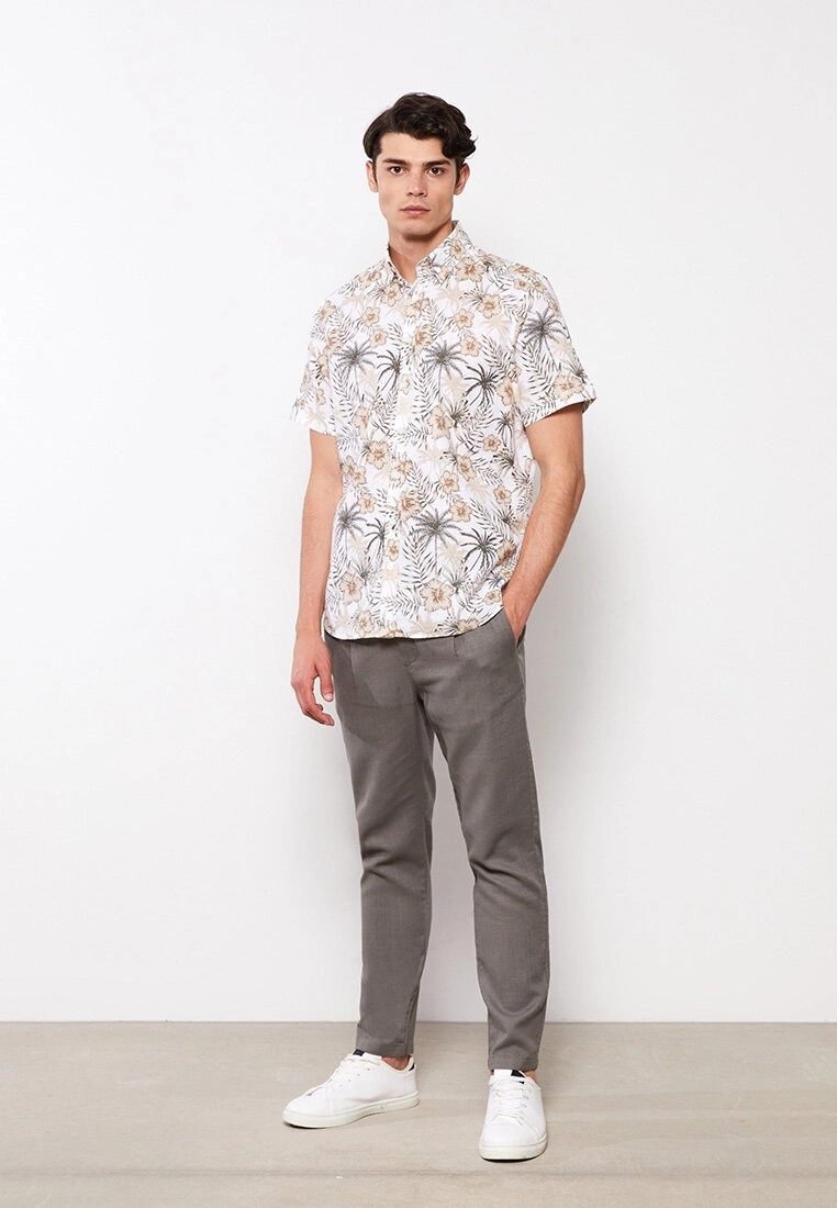 LC WAIKIKI Regular Fit Short Sleeve Patterned Men's Shirt 5 LC WAIKIKI Regular Fit Short Sleeve Patterned Men's Shirt - Image 3