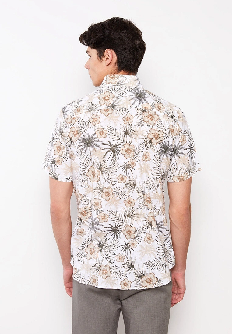 LC WAIKIKI Regular Fit Short Sleeve Patterned Men's Shirt 7 LC WAIKIKI Regular Fit Short Sleeve Patterned Men's Shirt - Image 5