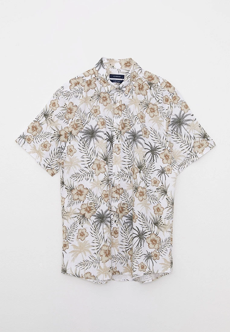 LC WAIKIKI Regular Fit Short Sleeve Patterned Men's Shirt 8 LC WAIKIKI Regular Fit Short Sleeve Patterned Men's Shirt - Image 6