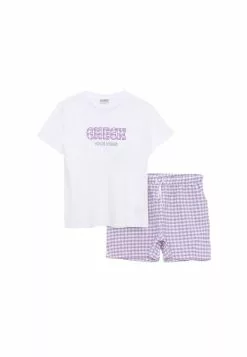 LC WAIKIKI Plaid Girls' T-Shirt & Shorts