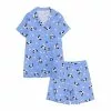 LC WAIKIKI Shirt Collar Girls Shorts Pajamas Set