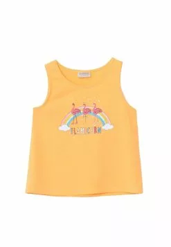 LC WAIKIKI Crew Neck Printed Cotton Girls Athlete Top