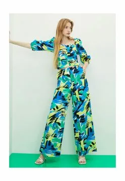 LC WAIKIKI Patterned Cotton Women's Trousers -LC WAIKIKI popular shop lc waikiki 4182 4712216 4